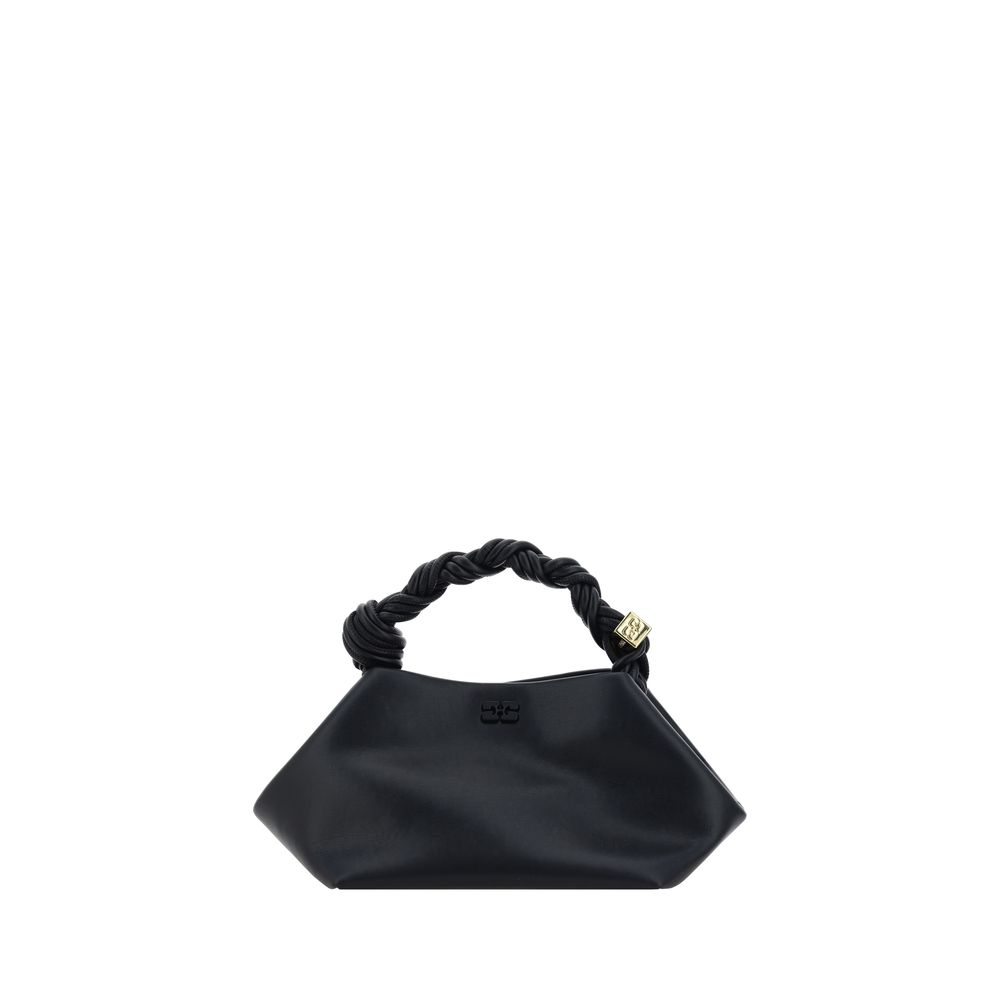 Ganni Black Recycled Leather Handbag